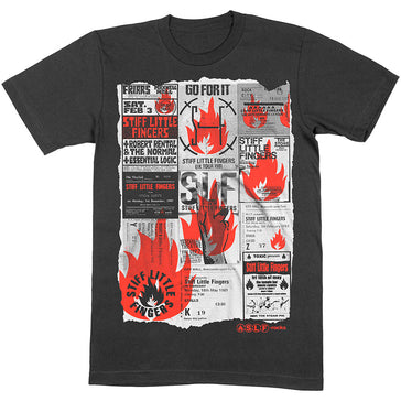 Stiff Little Fingers - Flyer - Black t-shirt