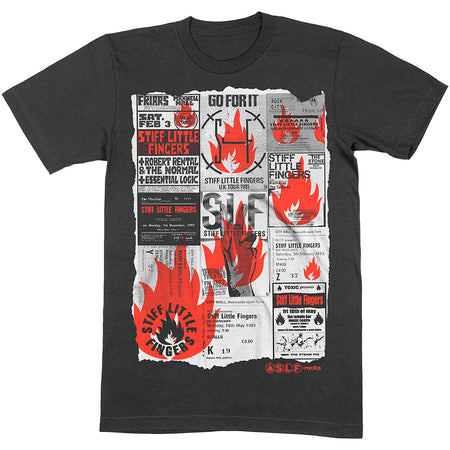 Stiff Little Fingers - Flyer - Black t-shirt