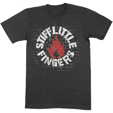 Stiff Little Fingers - Wall - Black t-shirt
