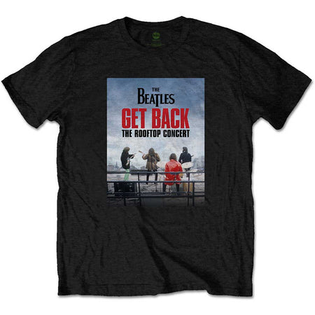 The Beatles -  Rooftop Concert - Black T-shirt