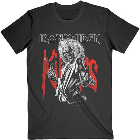Iron Maiden - Killers Eddie Graphic Large Distress - Black T-shirt