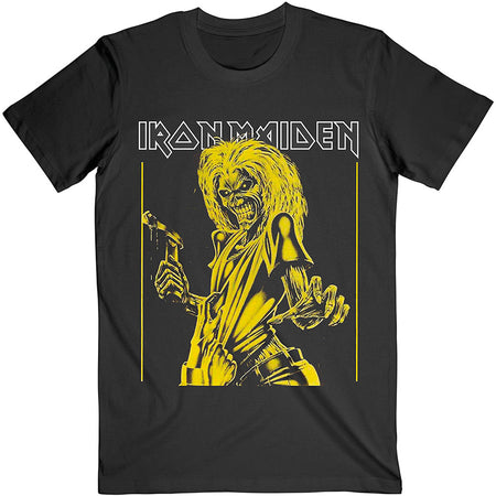 Iron Maiden - Yellow Flyer - Black T-shirt