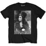 Amy Winehouse - Flower Portrait - Black t-shirt
