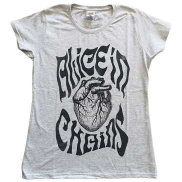 Alice In Chains - Transplant - Ladies Heather Grey T-shirt