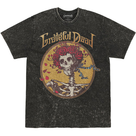 Grateful Dead - Best Of Cover Dip Dye-Mineral Wash - Black t-shirt
