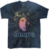The Doors - Jim Halftone Gradient Dip Dye - Blue  t-shirt