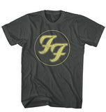 Foo Fighters - Distressed FF Logo - Black T-shirt