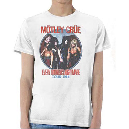 Motley Crue - Every Mother's Nightmare - White t-shirt