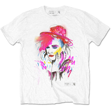 Culture Club-Boy George - Drawn Portrait - White t-shirt