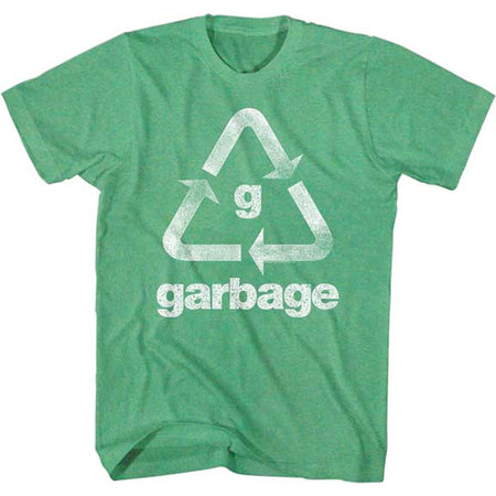 Garbage - Recycle Garbage - Heather Kelly Green t-shirt