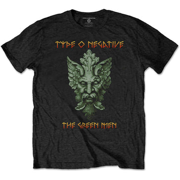 Type O Negative - Green Man with Back Print - Black t-shirt