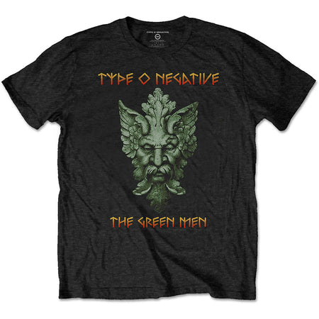 Type O Negative - Green Man with Back Print - Black t-shirt