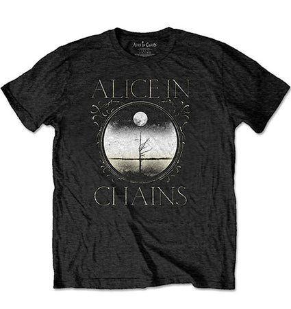 Alice In Chains - Moon Tree with Backprint - Black T-shirt