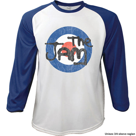 The Jam - Target Logo Distressed - Raglan Baseball Jersey t-shirt