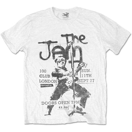 The Jam - 100 Club 1977 -White t-shirt
