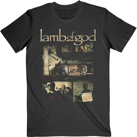 Lamb Of God - Album Collage - Black t-shirt
