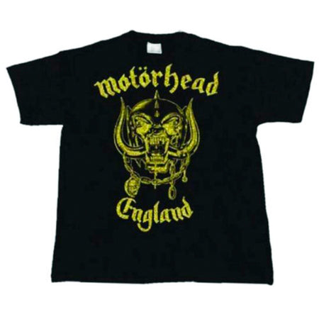 Motorhead - England Classic Gold - Black t-shirt