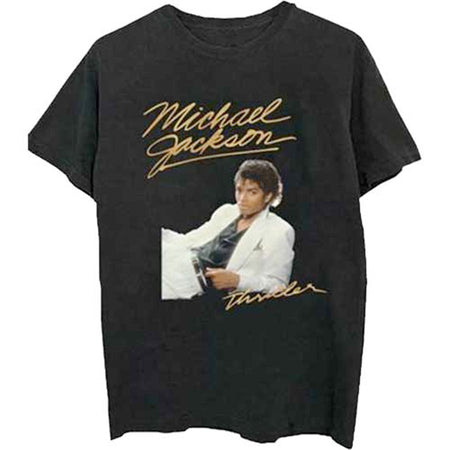 Michael Jackson - Thriller White Suit - Black t-shirt