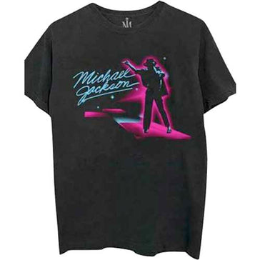 Michael Jackson - Neon - Black t-shirt