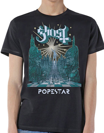 Ghost - Lightbringer-Popestar Europe 2017 Tour- Black  T-shirt