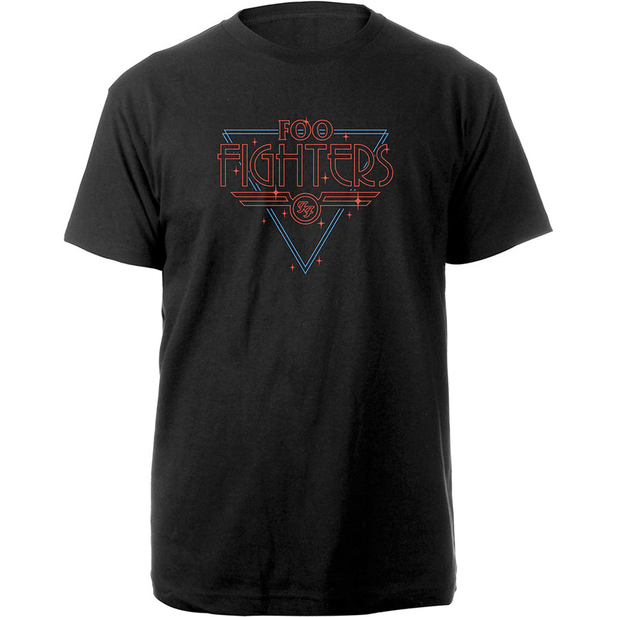 Foo Fighters - Disco Outline - Black  T-shirt