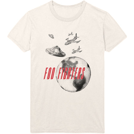 Foo Fighters - UFO Planes - Natural T-shirt