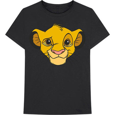 Disney - Lion King Simba Face - Black t-shirt