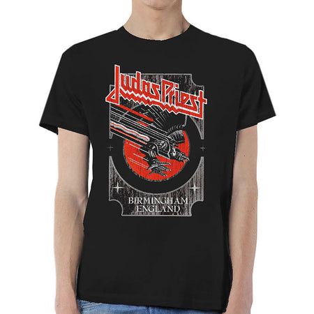 Judas Priest - Silver and Red Vengeance - Black t-shirt