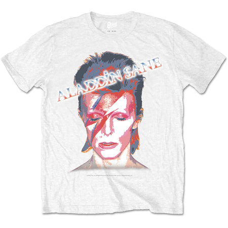 David Bowie - Aladdin Sane - White t-shirt