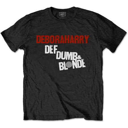 Blondie - Debora Harry-Def Dumb & Blonde - Black t-shirt
