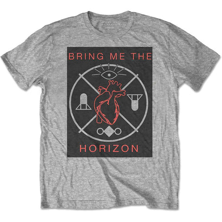 Bring Me The Horizon - Hearts & Symbols - Grey t-shirt