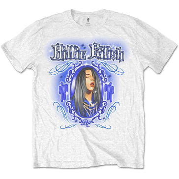 Billie Eilish - Airbrush - White t-shirt