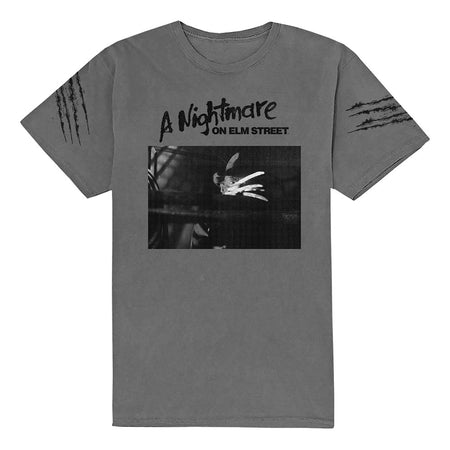 Nightmare On Elm Street - Sleeve Scratch - Charcoal Grey T-shirt