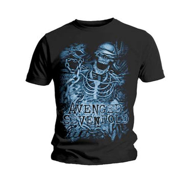 Avenged Sevenfold - Chained Skeleton- Black T-shirt