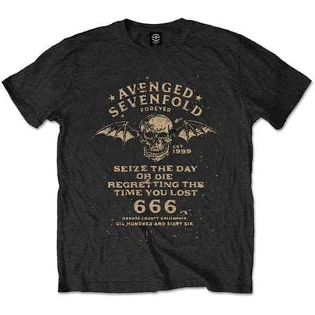 Avenged Sevenfold - Seize The Day - Black T-shirt
