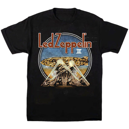 Led Zeppelin - Searchlights - Black T-shirt