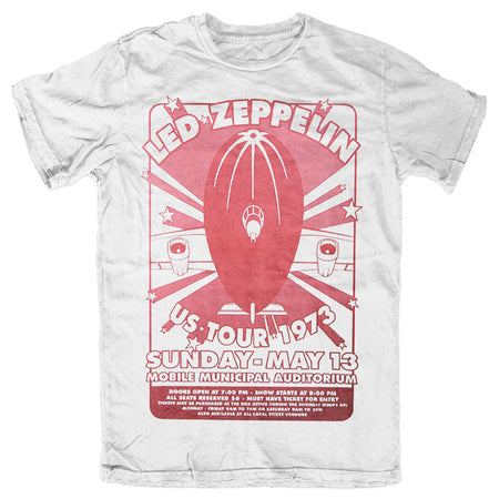 Led Zeppelin - Mobile Municipal - White T-shirt