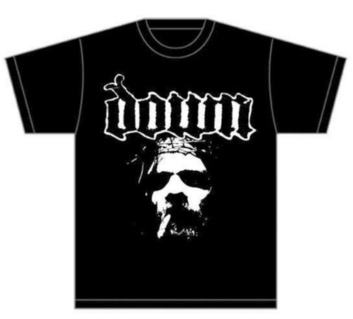 Down - Face - Black T-shirt