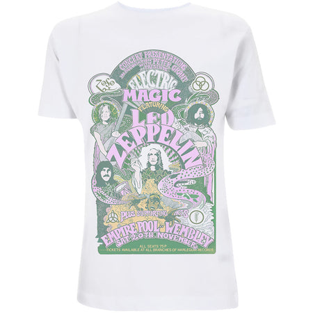 Led Zeppelin - Electric Magic - Girl's Junior White  T-shirt