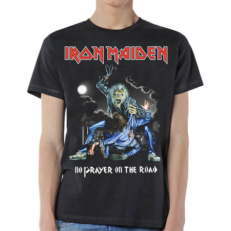 Iron Maiden - No Prayer On The Road -  Black T-shirt