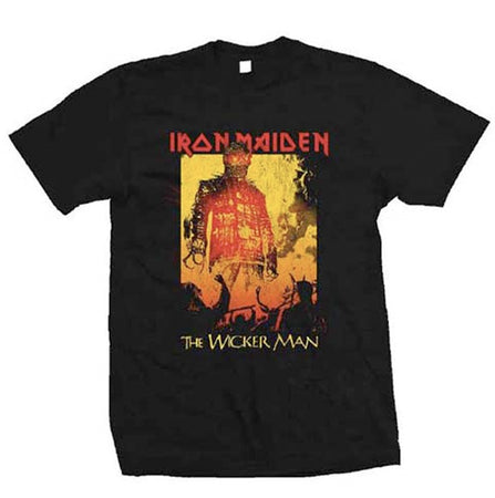 Iron Maiden - The Wicker Man Fire - Black T-shirt