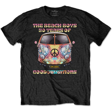 The Beach Boys - Good Vibes Tour with Backprint - Black t-shirt