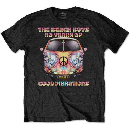 The Beach Boys - Good Vibes Tour with Backprint - Black t-shirt