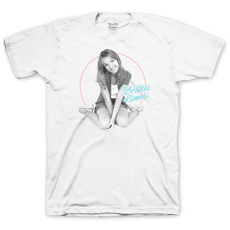 Britney Spears - Classic Circle - White  t-shirt