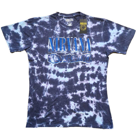 Nirvana. - Nevermind Wavy Logo - Purple Dip Dye t-shirt