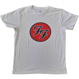Foo Fighters - FF Logo - White T-shirt