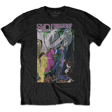 Syd Barrett - -Pink Floyd - Fairies - Black t-shirt