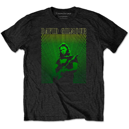 David Gilmour - Pink Floyd - Rays Gradient - Black t-shirt