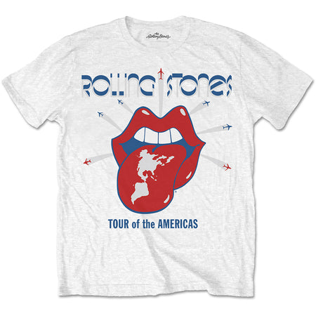 The Rolling Stones - Tour Of The Americas - White  T-shirt