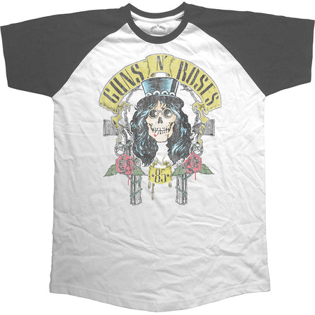 Guns N Roses - Slash 1985 - Raglan Baseball Jersey t-shirt